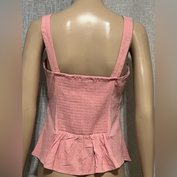 New*Free People’Sasha’ Corset~MED~In Mellow Rose-Sleeveless Spaghetti Straps Top - Picture 3 of 10